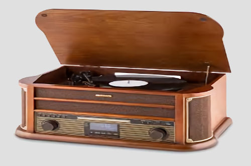 plattenspieler radio mit schallplatten